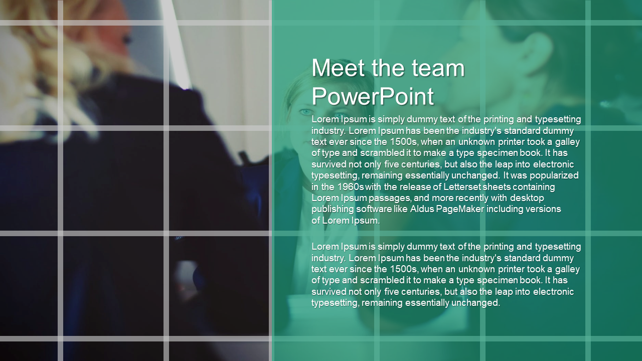 Free - Meet The Team PowerPoint Template PPT With One Node